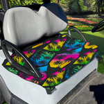 EDM Beach Palm Tree Pattern Print Golf Cart Seat Cover
