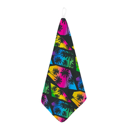 EDM Beach Palm Tree Pattern Print Hand Towel