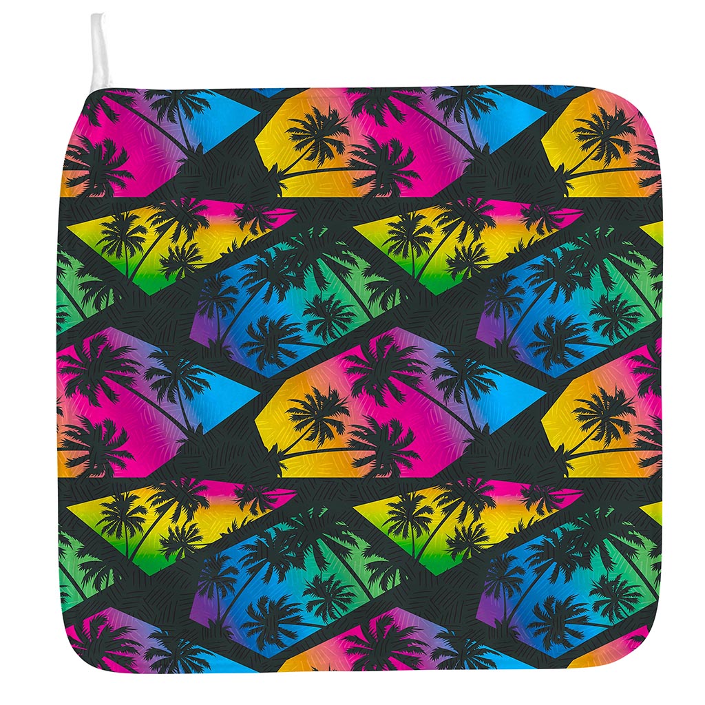 EDM Beach Palm Tree Pattern Print Hand Towel