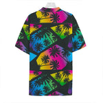 EDM Beach Palm Tree Pattern Print Hawaiian Shirt