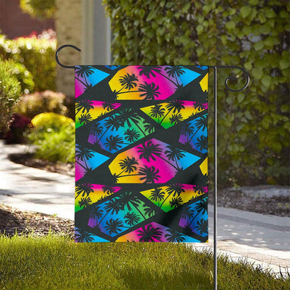 EDM Beach Palm Tree Pattern Print House Flag
