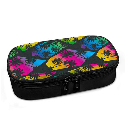 EDM Beach Palm Tree Pattern Print Insulin Cooler Travel Case