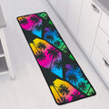 EDM Beach Palm Tree Pattern Print Long Kitchen Mat