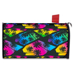 EDM Beach Palm Tree Pattern Print Mailbox Cover