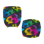 EDM Beach Palm Tree Pattern Print Office Chair Cover