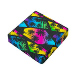 EDM Beach Palm Tree Pattern Print Outdoor Seat Cushion Cover