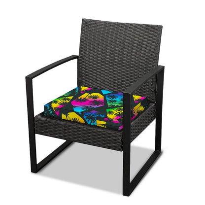 EDM Beach Palm Tree Pattern Print Outdoor Seat Cushion Cover