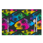EDM Beach Palm Tree Pattern Print Placemat
