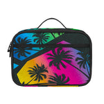 EDM Beach Palm Tree Pattern Print Portable Lunch Bag