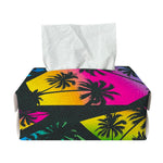 EDM Beach Palm Tree Pattern Print Rectangle Tissue Box Cover