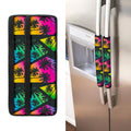 EDM Beach Palm Tree Pattern Print Refrigerator Handle Covers