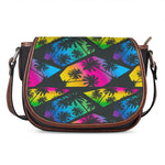 EDM Beach Palm Tree Pattern Print Saddle Bag
