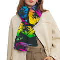 EDM Beach Palm Tree Pattern Print Scarf