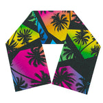 EDM Beach Palm Tree Pattern Print Scarf
