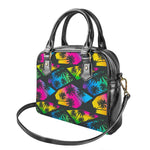 EDM Beach Palm Tree Pattern Print Shoulder Handbag