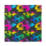 EDM Beach Palm Tree Pattern Print Silk Bandana