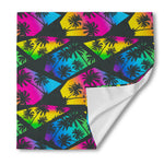 EDM Beach Palm Tree Pattern Print Silk Bandana