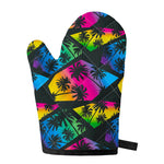 EDM Beach Palm Tree Pattern Print Single Oven Mitt