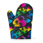 EDM Beach Palm Tree Pattern Print Single Oven Mitt