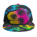EDM Beach Palm Tree Pattern Print Snapback Cap