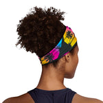 EDM Beach Palm Tree Pattern Print Sports Headband