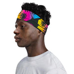 EDM Beach Palm Tree Pattern Print Sports Headband
