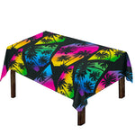 EDM Beach Palm Tree Pattern Print Tablecloth