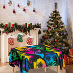 EDM Beach Palm Tree Pattern Print Tablecloth