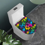 EDM Beach Palm Tree Pattern Print Toilet Lid Cover