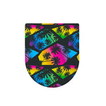 EDM Beach Palm Tree Pattern Print Toilet Lid Cover