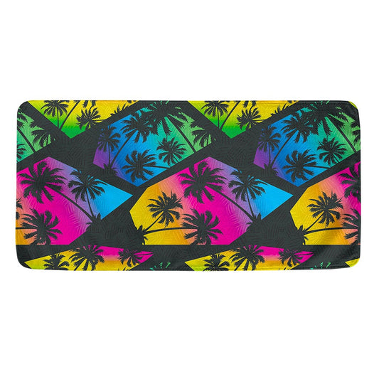 EDM Beach Palm Tree Pattern Print Towel