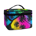 EDM Beach Palm Tree Pattern Print Travel Makeup Bag