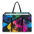 EDM Beach Palm Tree Pattern Print Utility Tote Bag
