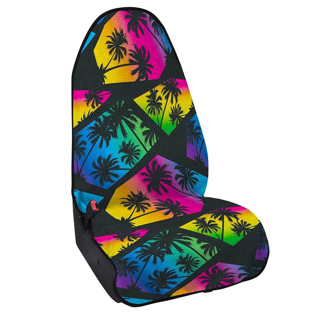 EDM Beach Palm Tree Pattern Print Waterproof Car Seat Cover