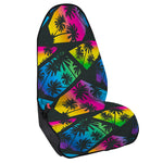 EDM Beach Palm Tree Pattern Print Waterproof Car Seat Cover
