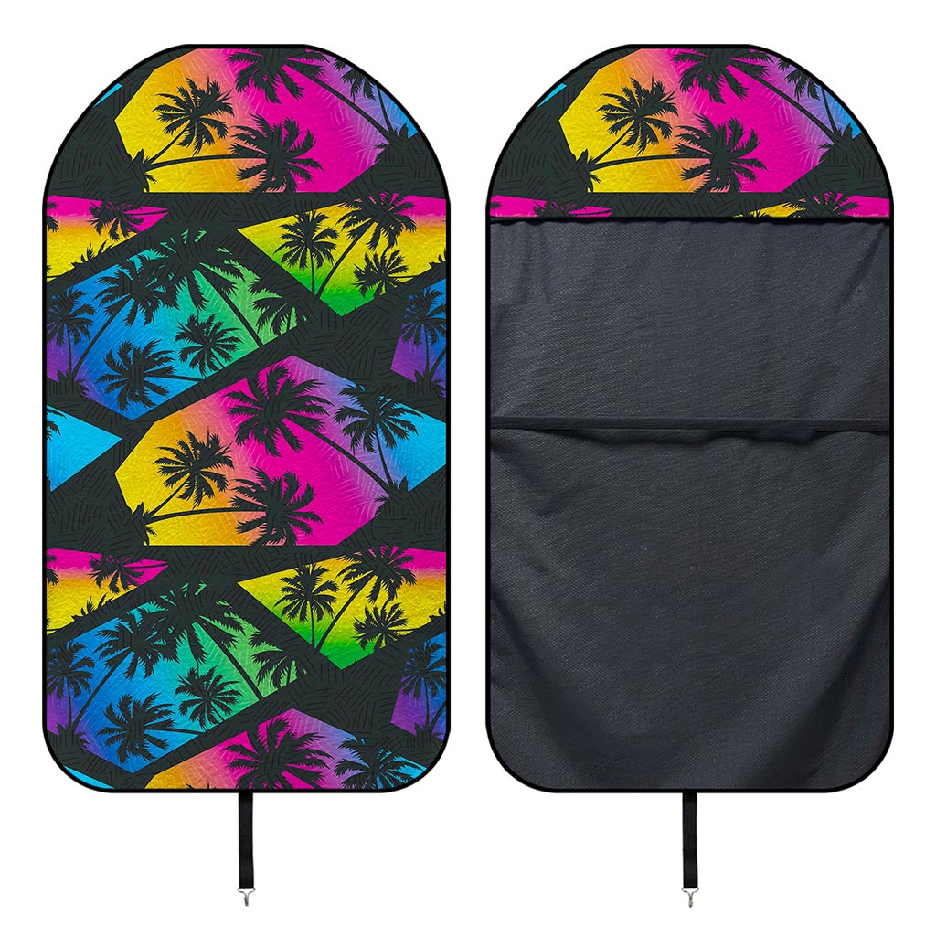 EDM Beach Palm Tree Pattern Print Waterproof Car Seat Cover