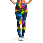 EDM Beach Palm Tree Pattern Print Women's Leggings