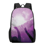 EDM Party In Nightclub Print 17 Inch Backpack