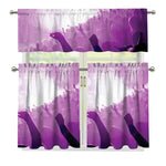 EDM Party In Nightclub Print 3 Piece Kitchen Curtains