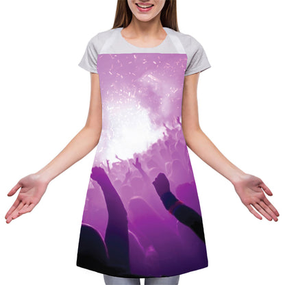EDM Party In Nightclub Print Adjustable Apron