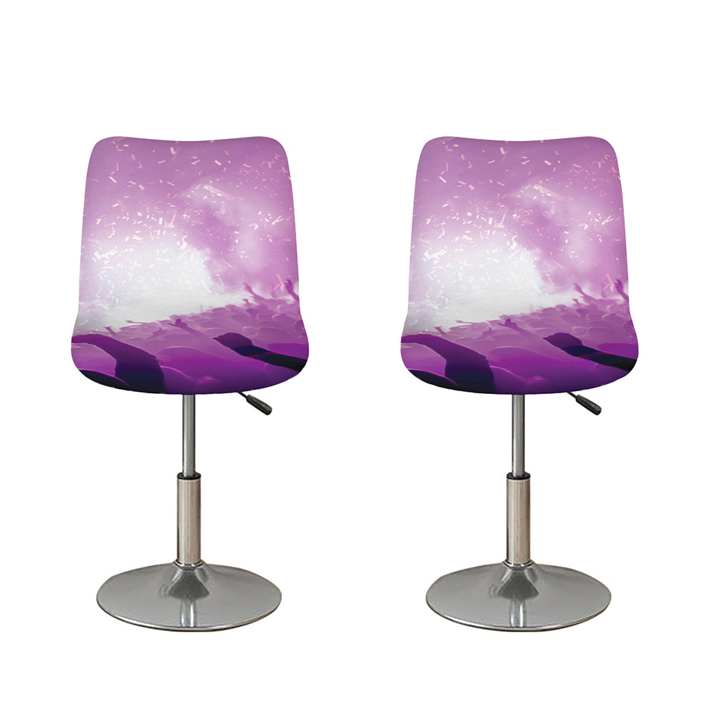 EDM Party In Nightclub Print Bar Stool Covers