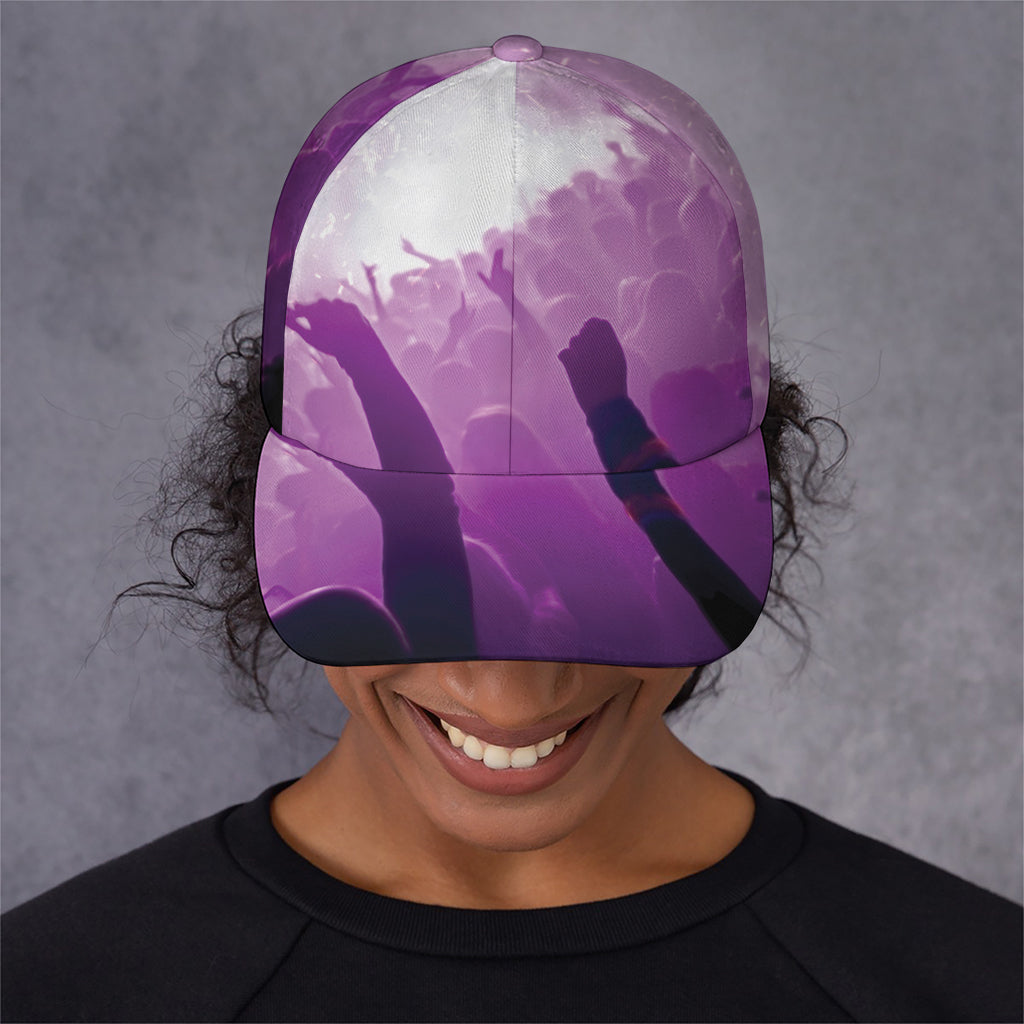 EDM Party In Nightclub Print Baseball Cap