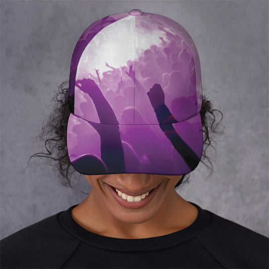 EDM Party In Nightclub Print Baseball Cap