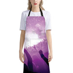 EDM Party In Nightclub Print Bib Apron With Pocket
