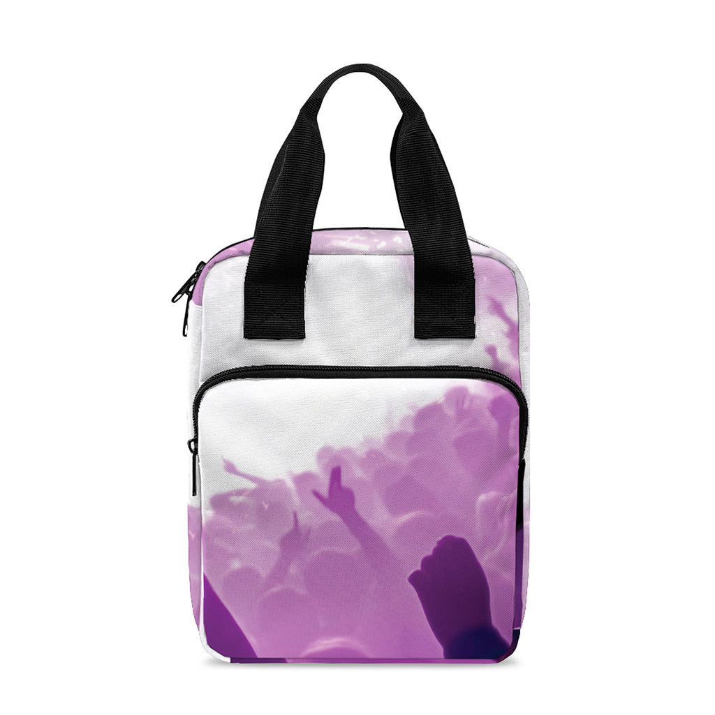 EDM Party In Nightclub Print Bible Tote Bag