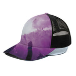 EDM Party In Nightclub Print Black Mesh Trucker Cap
