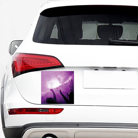 EDM Party In Nightclub Print Car Sticker