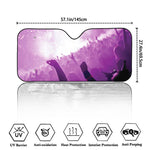 EDM Party In Nightclub Print Car Windshield Sun Shade