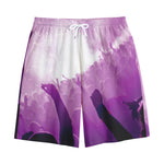 EDM Party In Nightclub Print Cotton Shorts