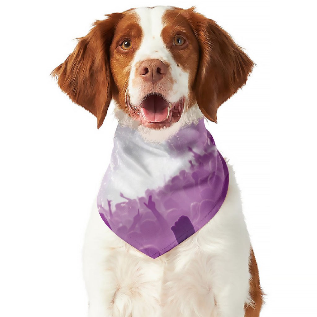 EDM Party In Nightclub Print Dog Bandana